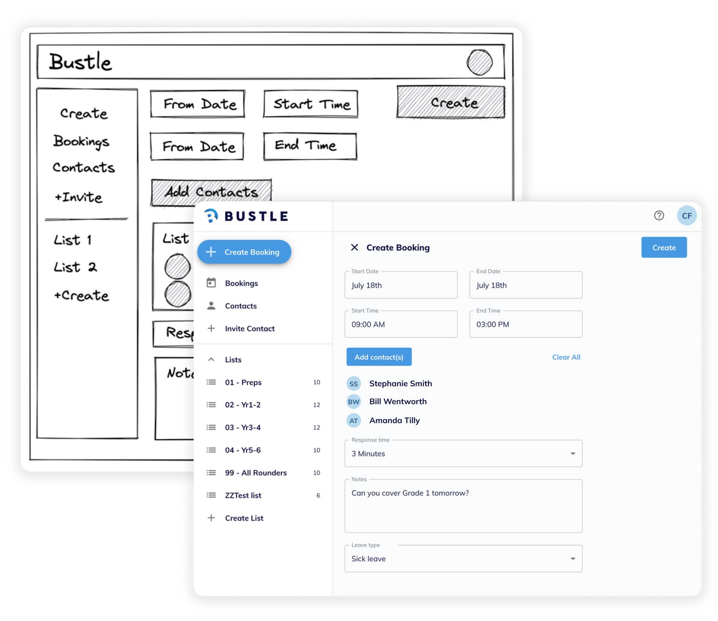 Bustle accepted booking